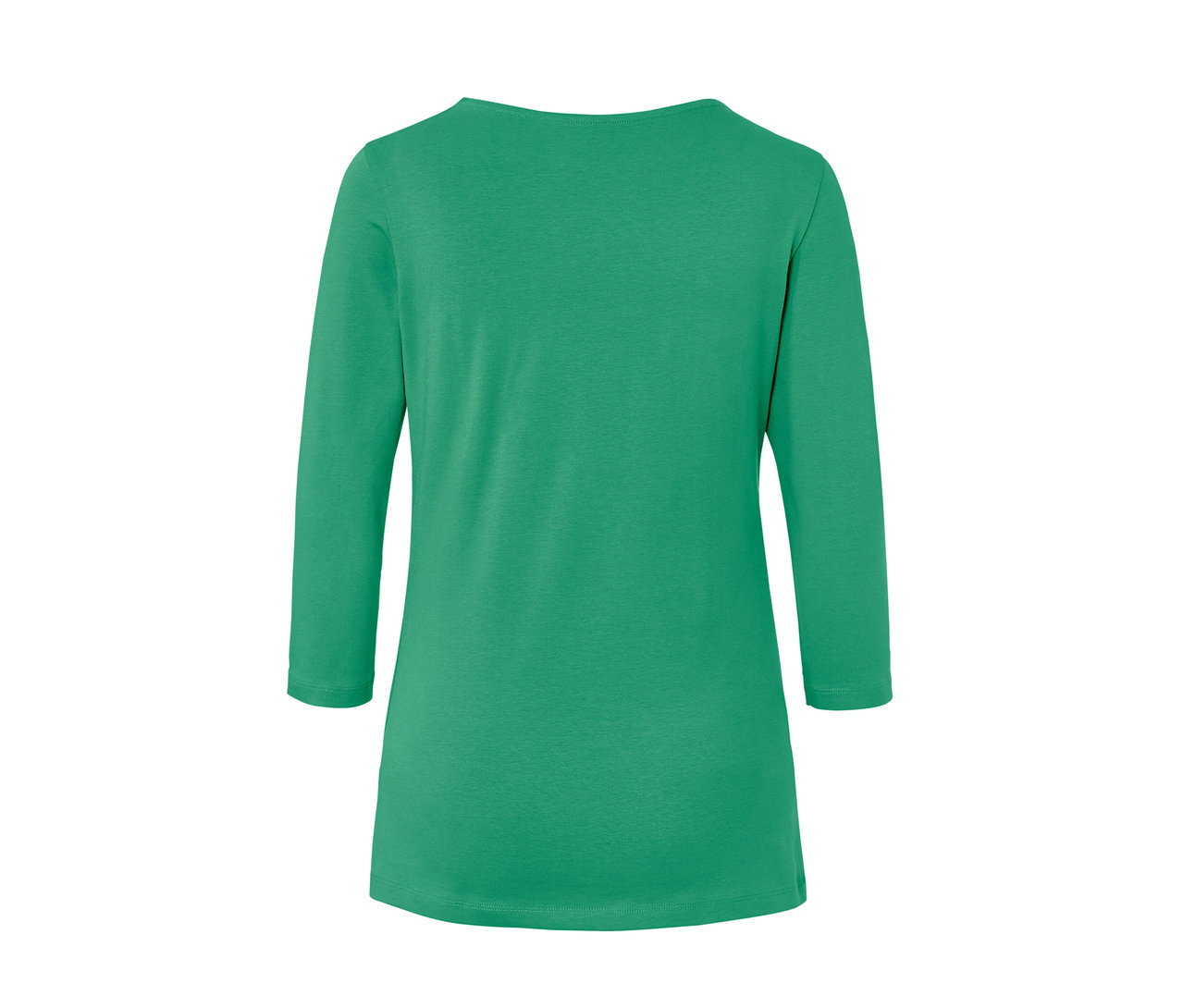 T-shirt vert à manches 3/4.