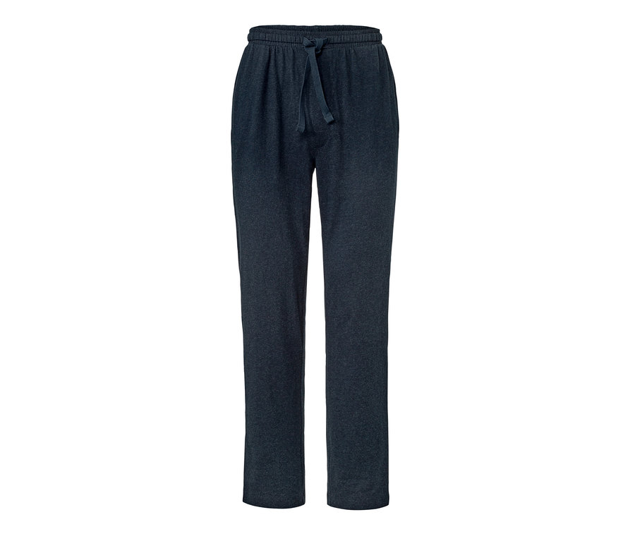 Un pantalon relax bleu marine avec cordon de serrage.