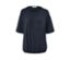 Blouse bleu foncé.