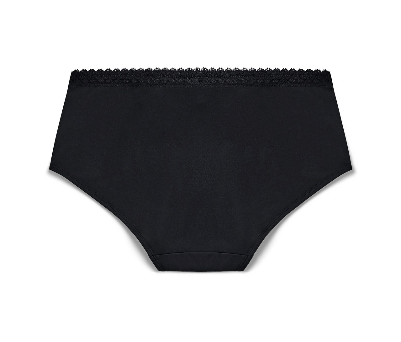 Une culotte noire avec de la dentelle, 1 pièce du lot de 5.
