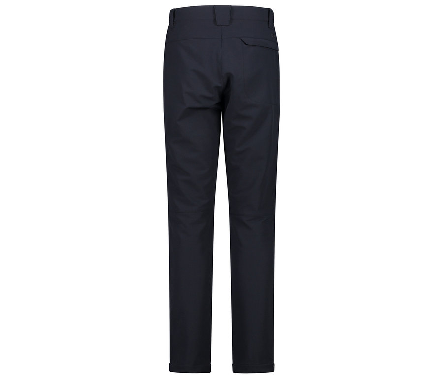 Pantalon bleu marine vu de dos.