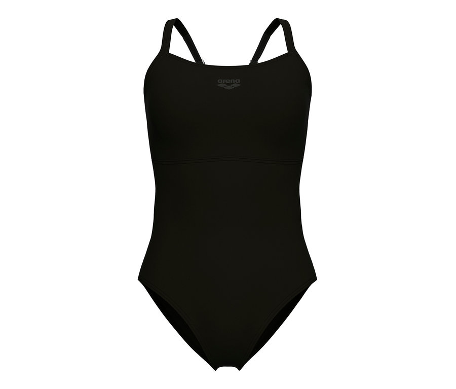 Maillot de bain pour femme Solid Lightdrop Back Bustier arena Feel, BLACK-BLACK.