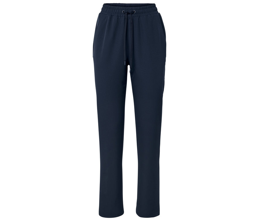 Pantalon de survêtement bleu marine avec cordon de serrage à la taille.