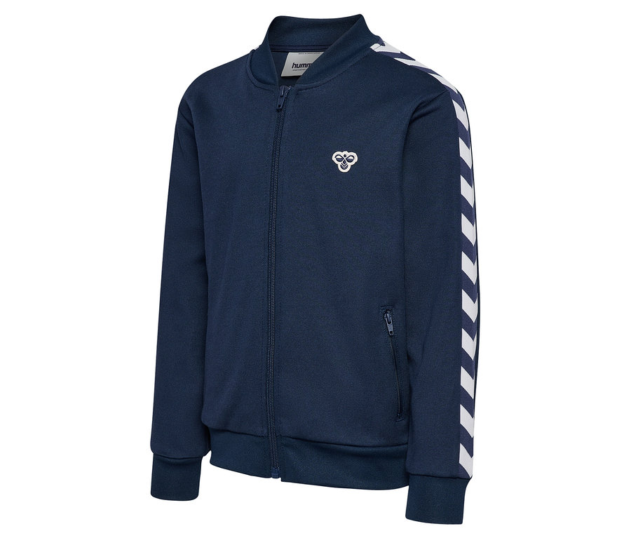 Veste à fermeture éclair HUMMEL HMLJR Archive Reg Poly, bleue.