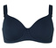 Soutien-gorge à armatures bleu foncé.
