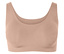 Soutien-gorge de sport couleur pêche.