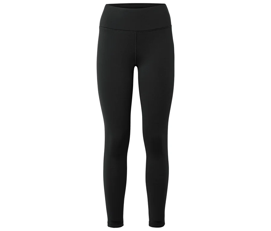 Legging noir sur fond blanc.