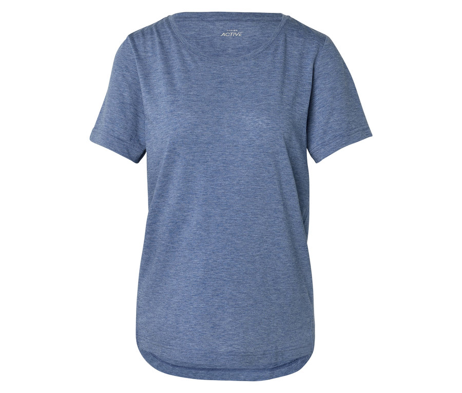 T-shirt Active bleu à manches courtes.