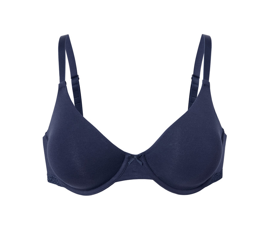 Soutien-gorge à armature bleu.