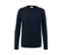 Pull en mérinos bleu marine.