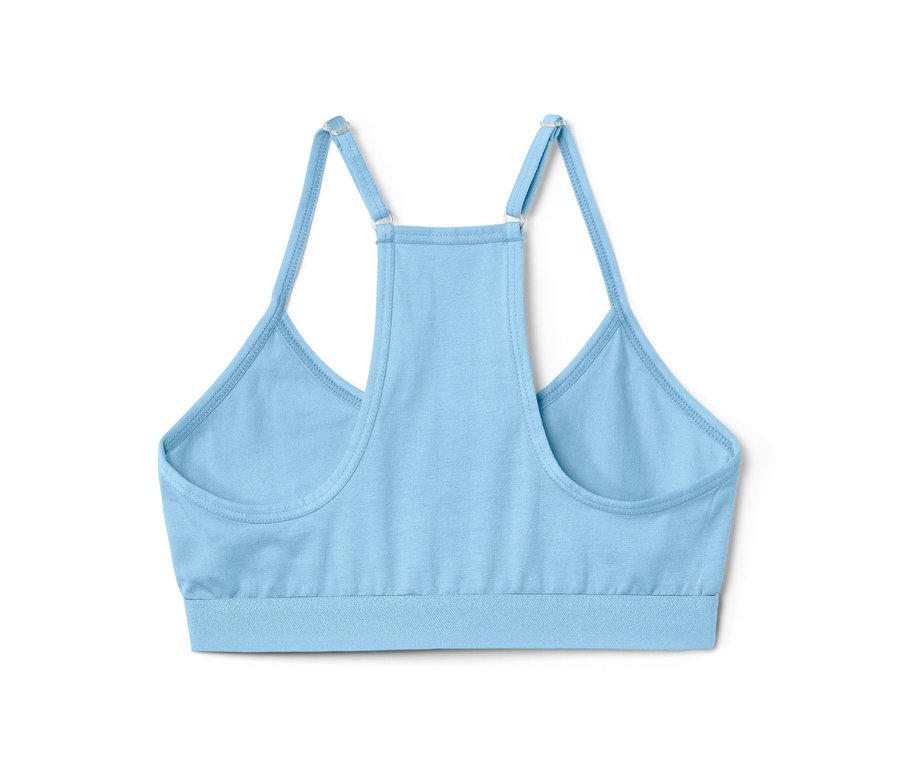 Gros plan sur une brassière pour filles d'un ensemble de 3.