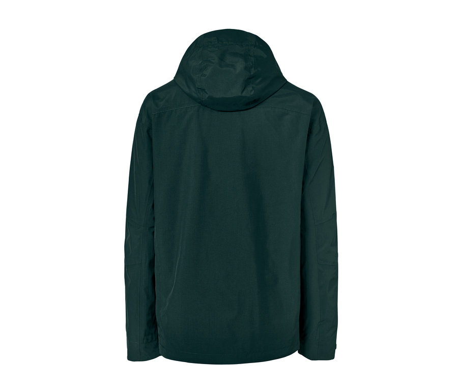 Vue arrière d'une veste d'extérieur.