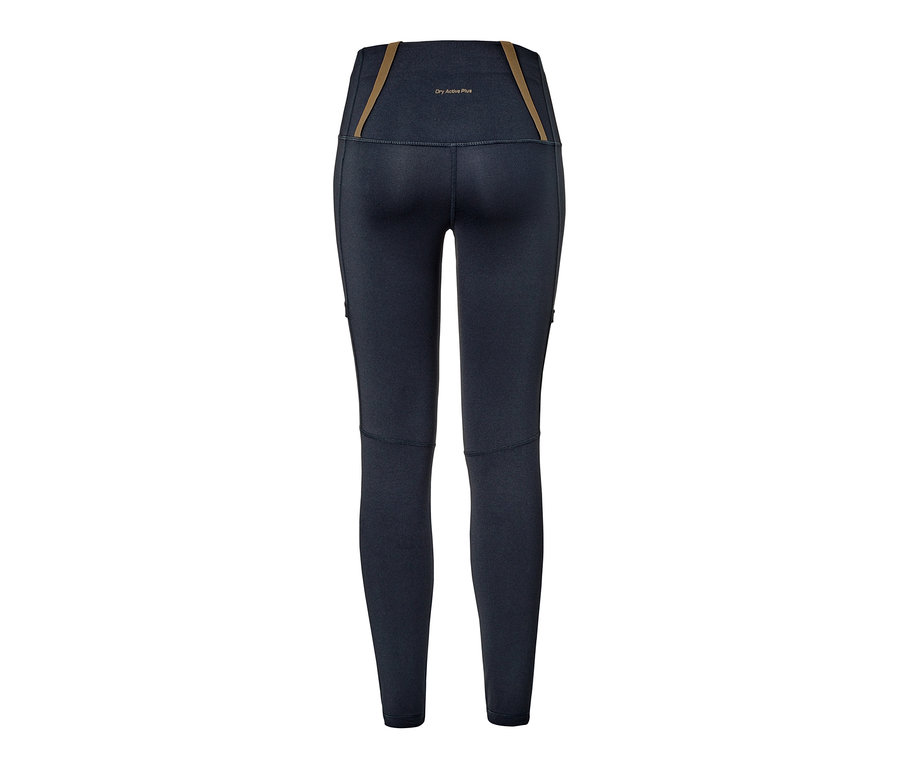 Collant d'extérieur bleu foncé.