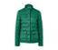 Veste matelassée verte avec boutons et poches.