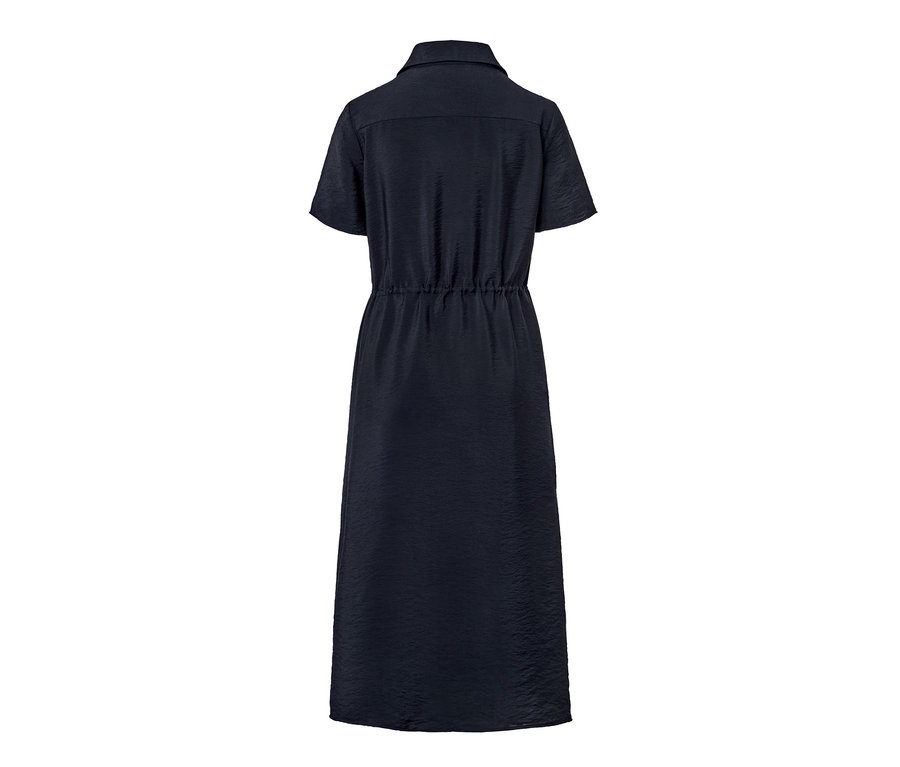 Vue détaillée de dos d'une robe-chemisier.
