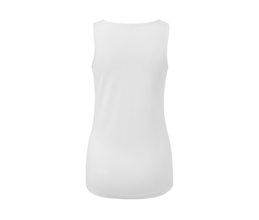 Débardeur blanc.