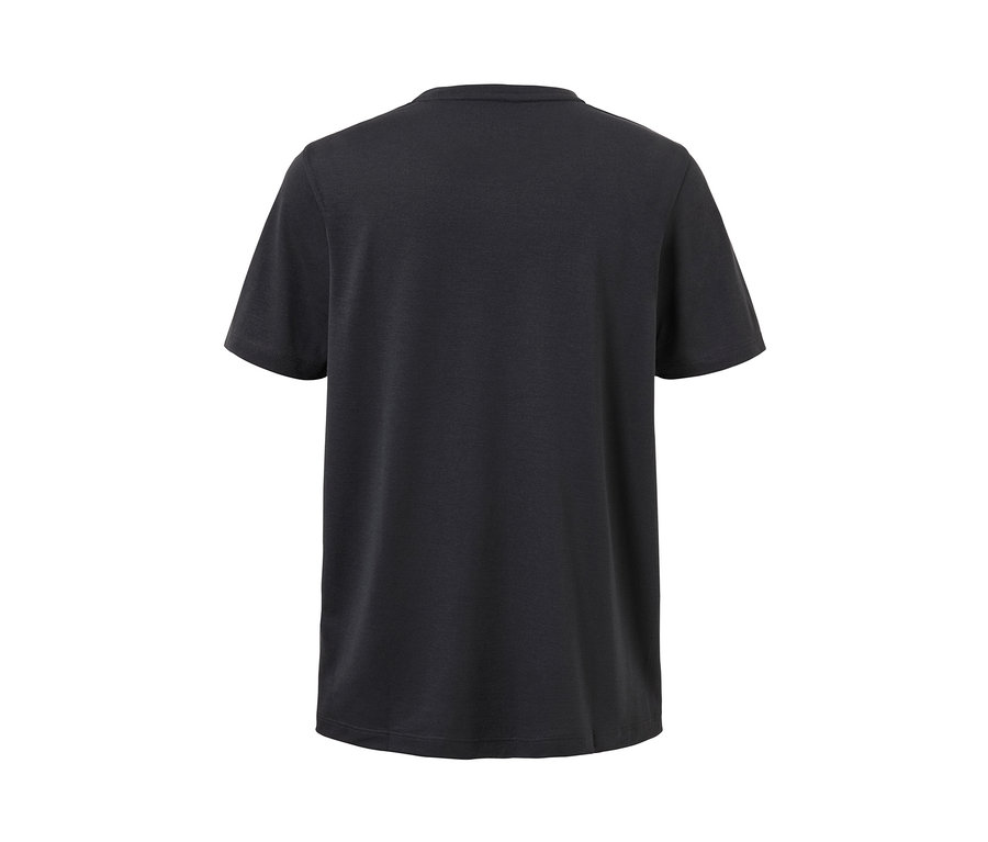 Vue arrière d'un t-shirt de sport anthracite.