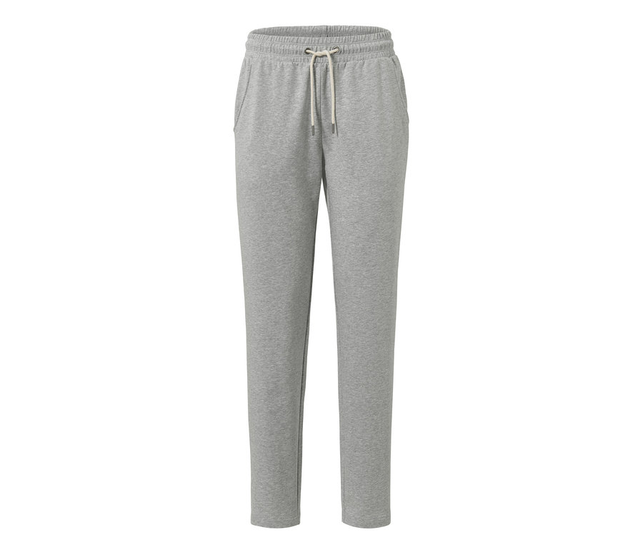 Pantalon de jogging gris avec cordon de serrage à la taille.