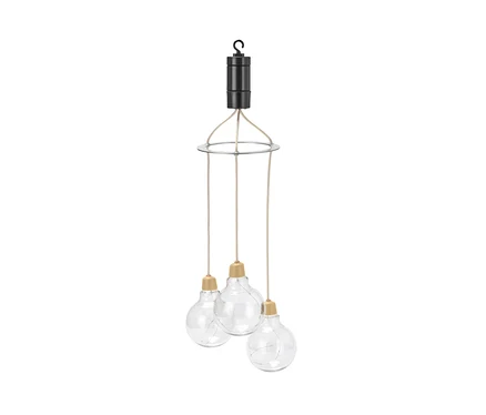 Suspension à trois lampes à filament