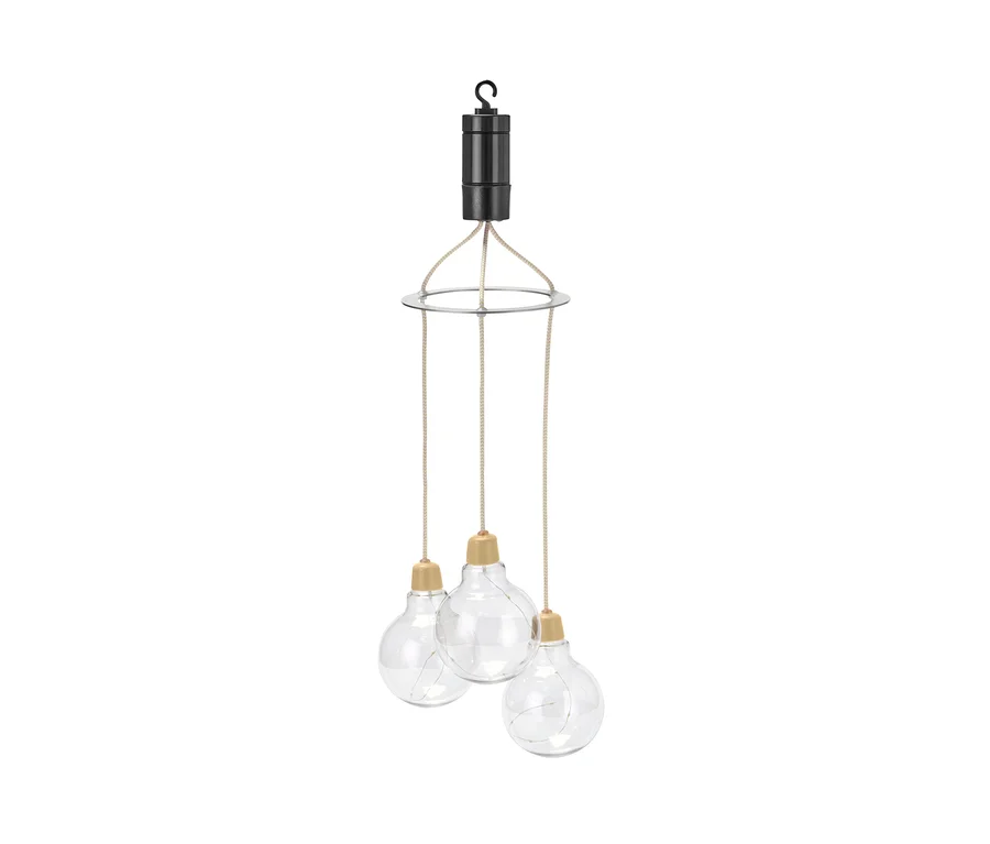 Suspension à trois lampes à filament