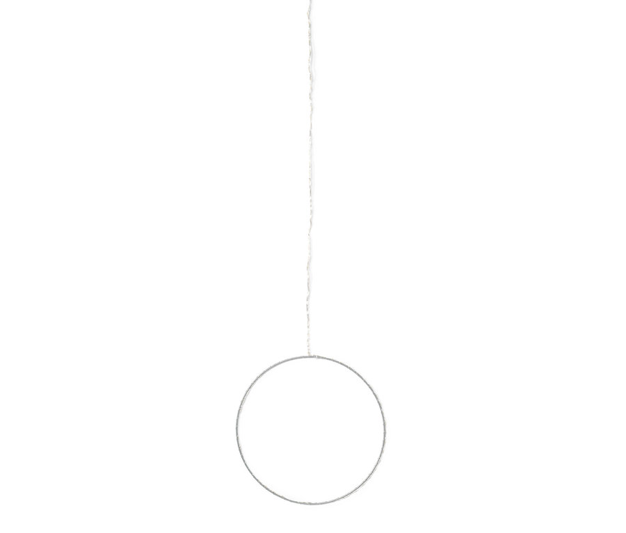 Cercle à LED pour l’extérieur suspendu.