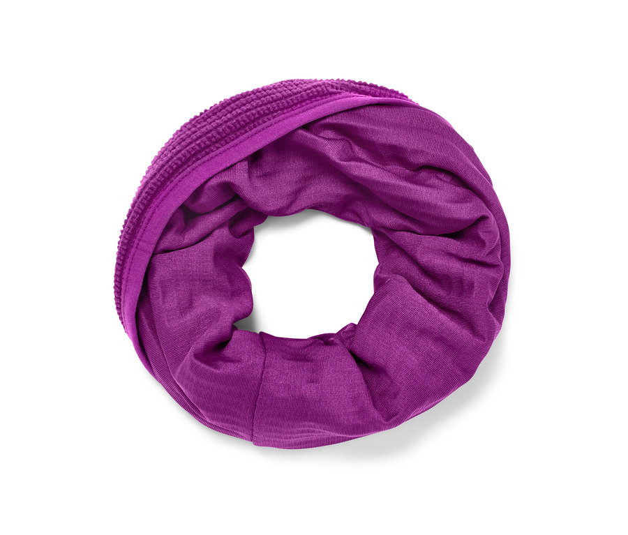 Foulard multifonction violet.