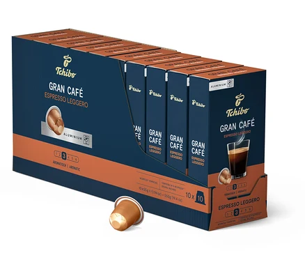 Paquet de capsules Gran Café Espresso Leggero.