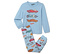 Pyjama bleu clair à manches longues avec des voitures Hot Wheels.