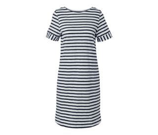 Bleu marine et blanc à rayures