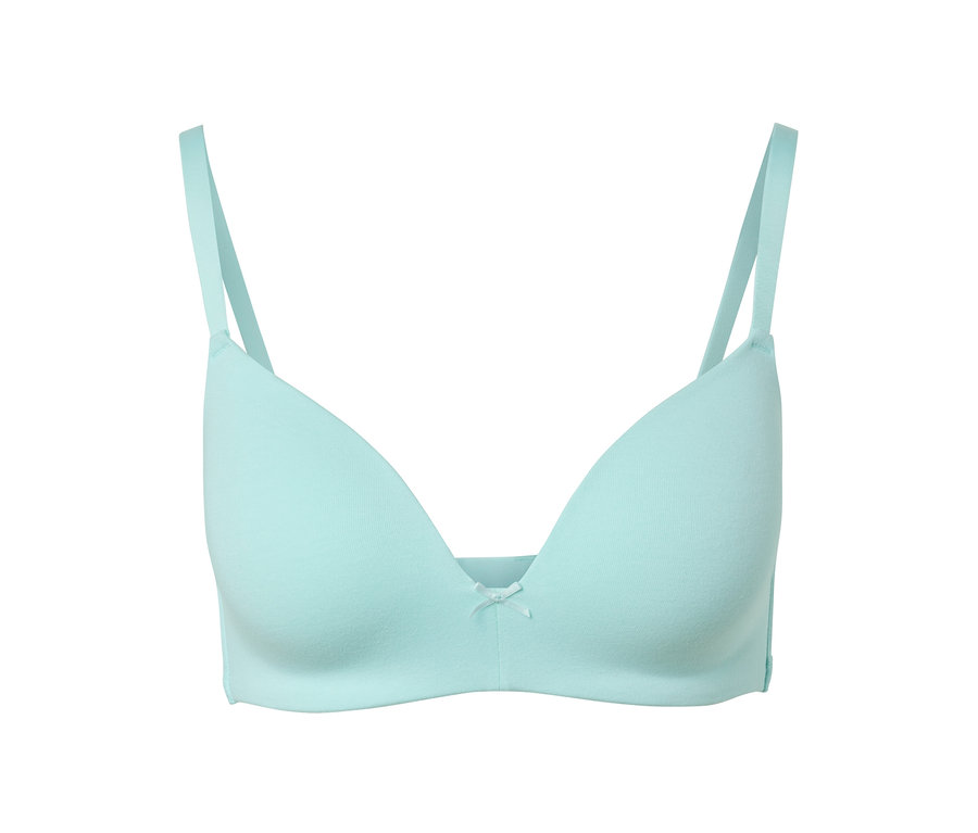 Soutien-gorge à coques souples turquoise.