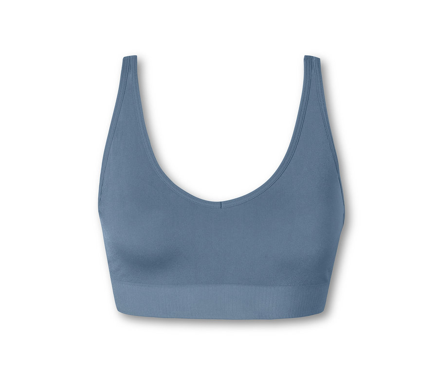 Brassière douce SCHIESSER bleu atlantique avec coussinets.