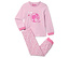 Pyjama rose à manches longues avec un imprimé de poupée Barbie.