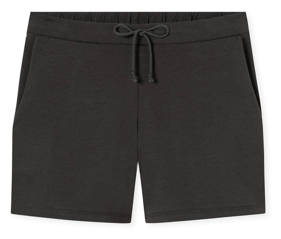 Short gris foncé avec cordon de serrage sur fond blanc.