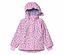 Veste rose à capuche pour enfant avec motif léopard violet.