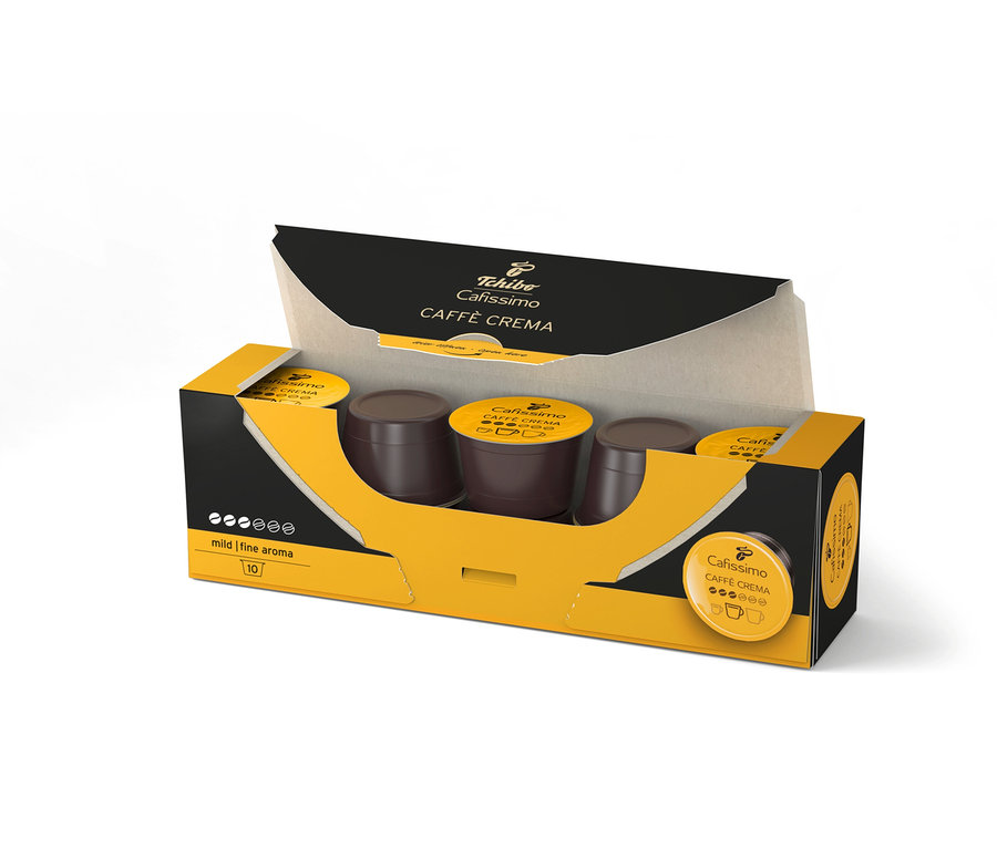 Paquet de 10 capsules Cafissimo Caffè Crema mild.