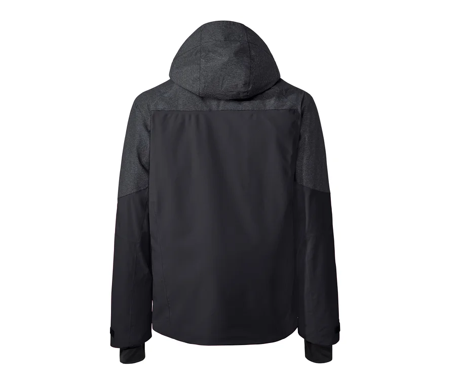 Veste de ski « High-End » foncée vue de dos.