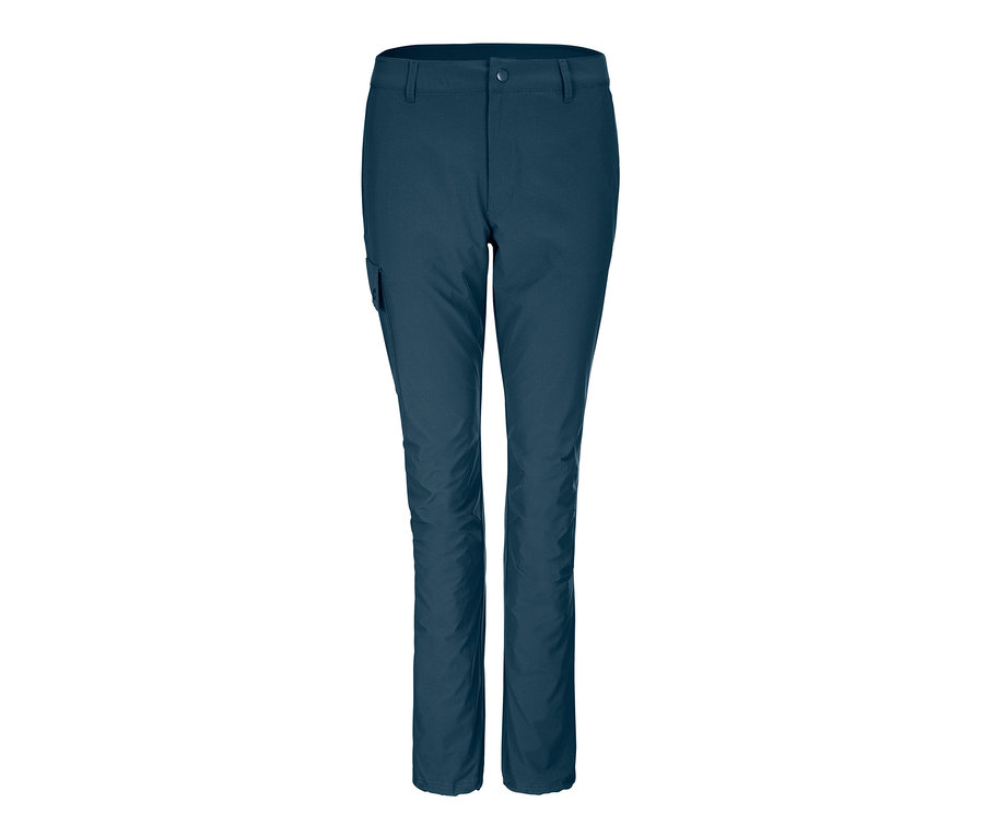 Pantalon softshell bleu.