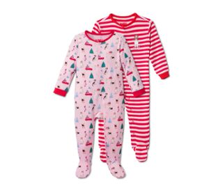 1x rose à imprimé intégral multicolore et contrastes rouges, 1x rouge-blanc à rayures avec un motif