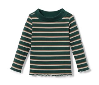 Vert à rayures blanches et marron