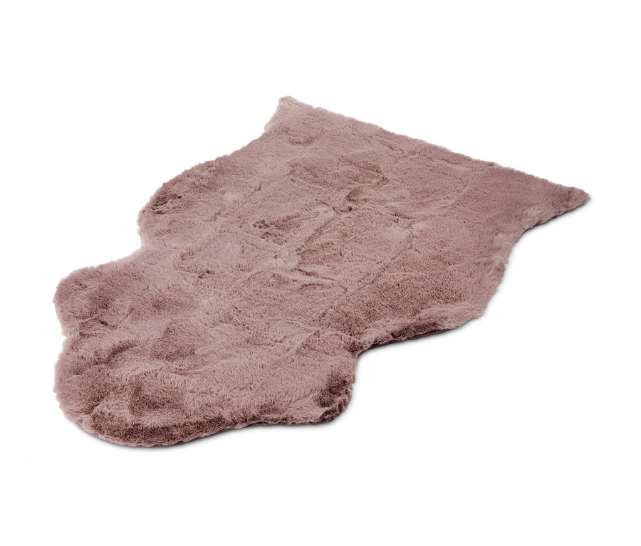 Fourrure synthétique décorative, env. 65 x 92 cm.