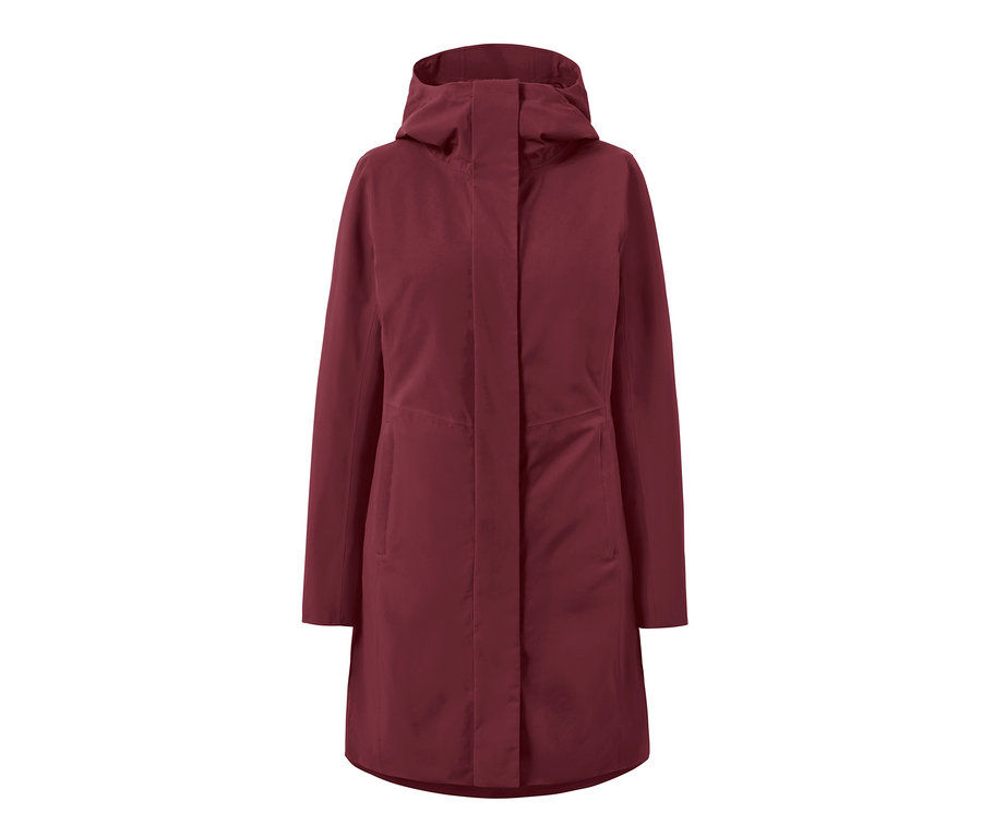 Manteau d’extérieur 3 en 1 rouge avec gilet.