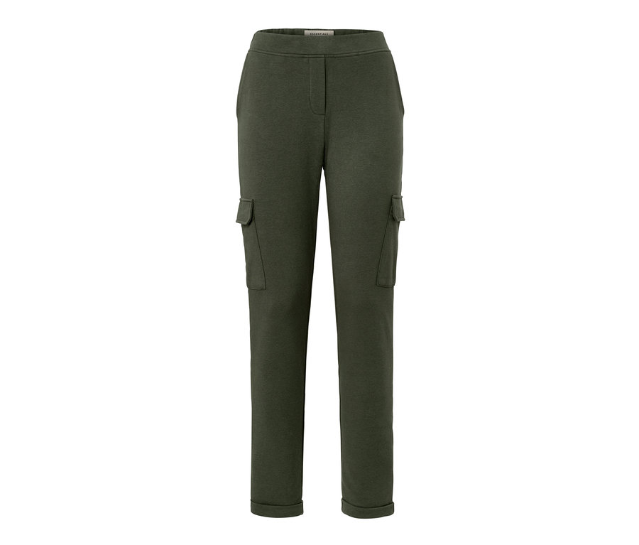 Pantalon de jogging vert avec poches cargo.