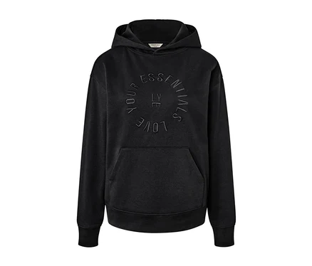 Sweat à capuche noir.