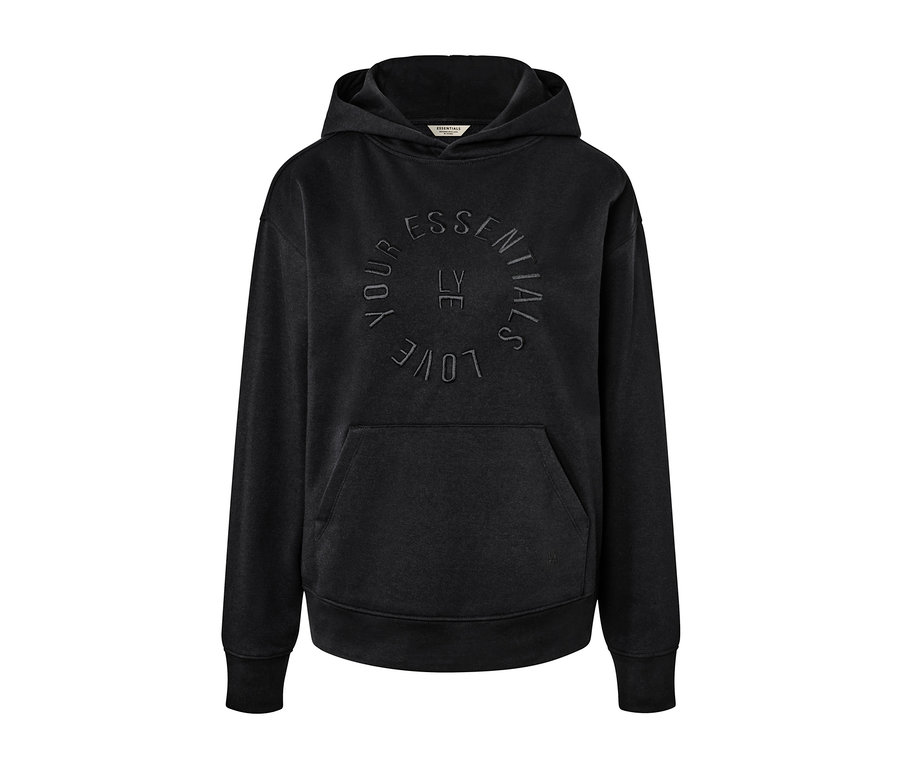 Sweat à capuche noir.