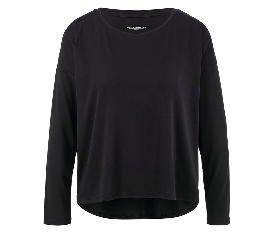 T-shirt de sport 2 en 1 noir.