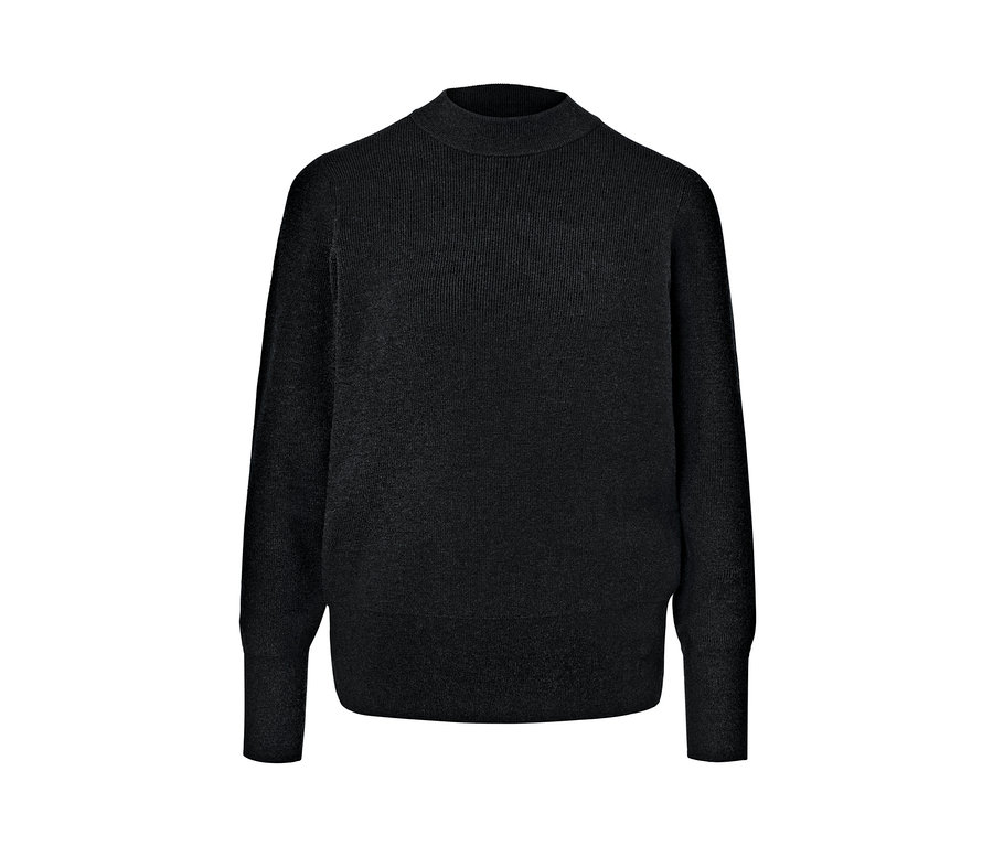 Pull en maille fine noir.