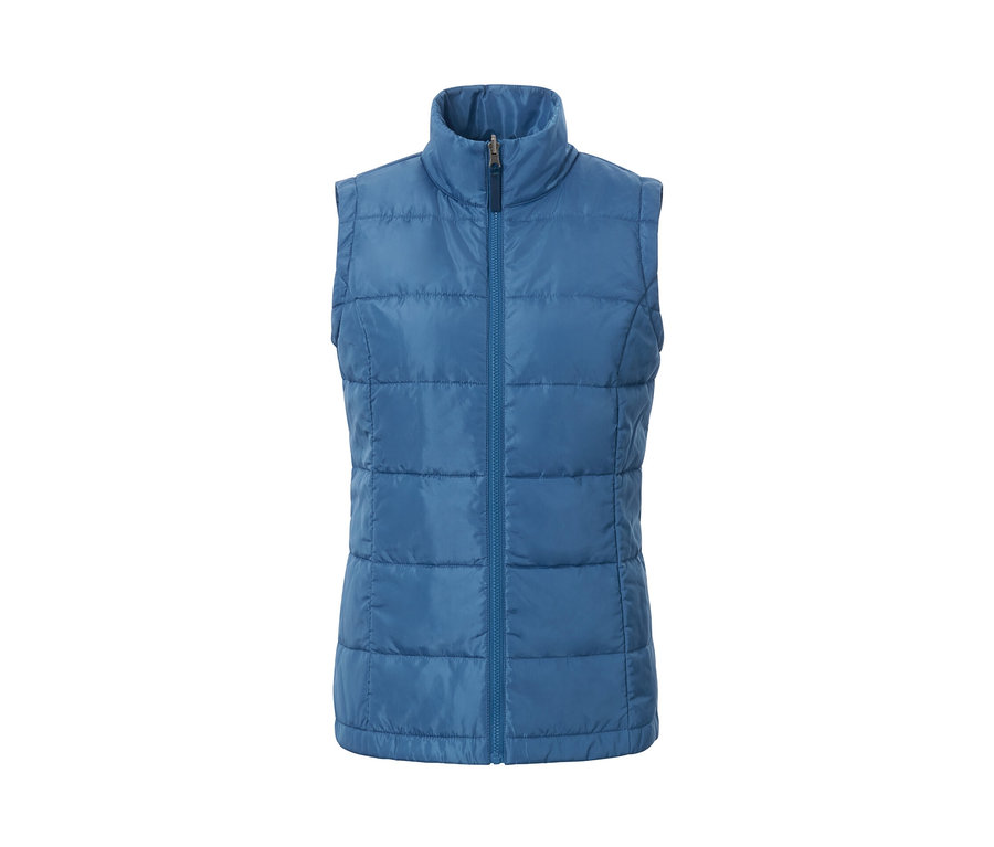 Gilet bleu de manteau technique 3 en 1 avec gilet sans manches.