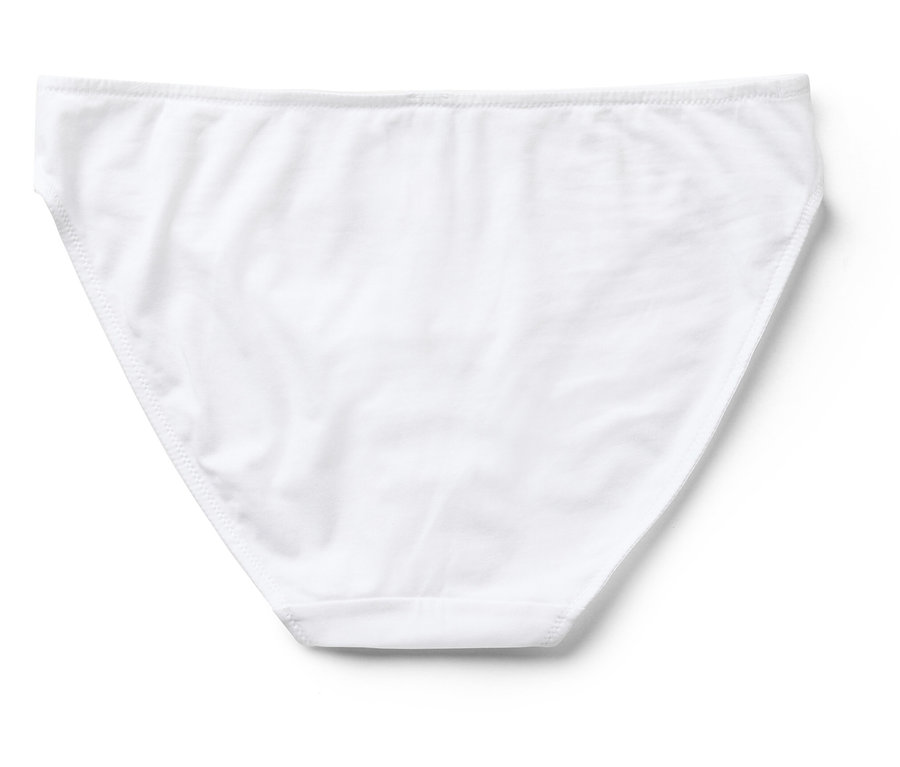 Culotte blanche pour femme sur fond blanc.