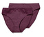 Deux culottes bordeaux, dont une avec de la dentelle, sont superposées.