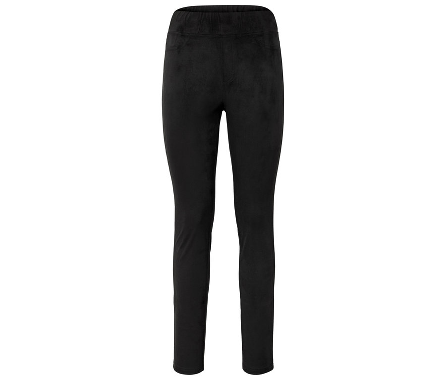 Leggings noirs avec taille élastique.